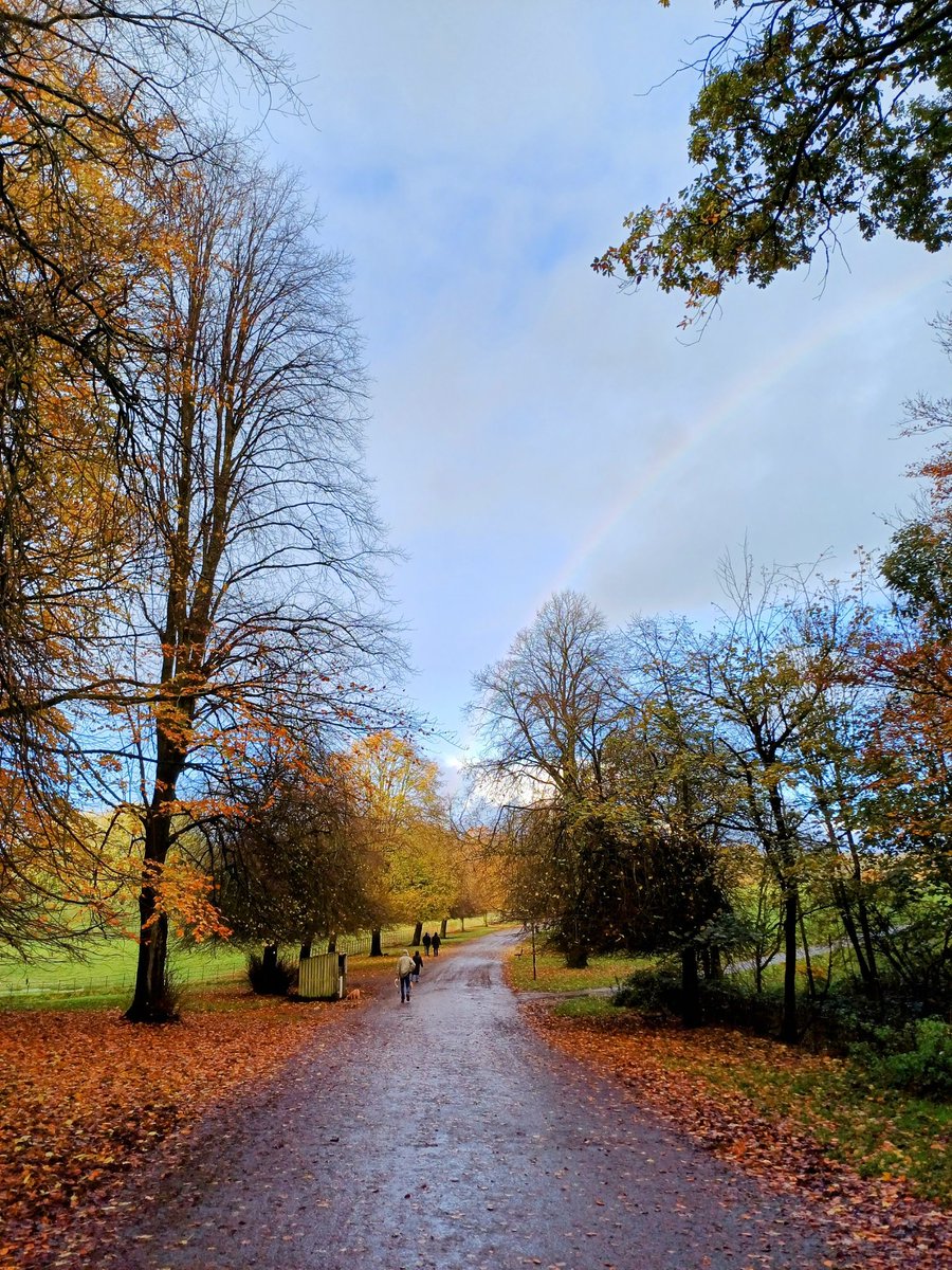 SaulMearns's tweet photo. Love the colours of this season 🍂 also got drenched walking through #Heatonpark you can just about see the faint 🌈's @parks_great https://t.co/6KX2AYMHpx
