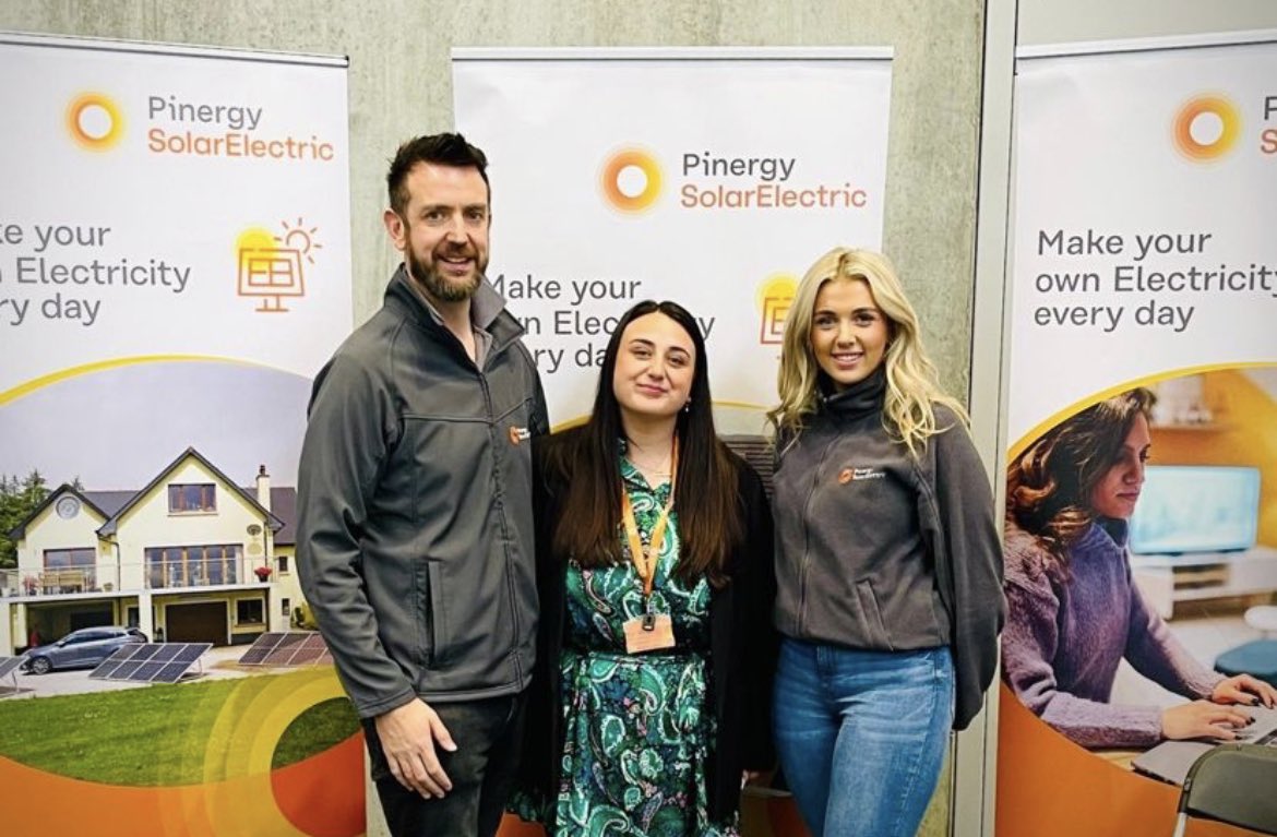 Super day today with @WWETBofficial at the careers fair talking about Solar Energy & careers in sustainability. 

#EnergyWithInsight | @Pinergy