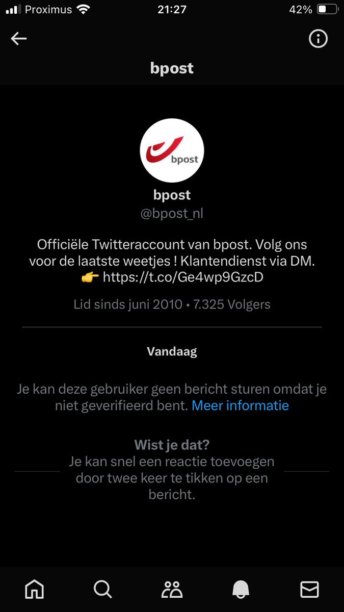 PSiebens's tweet photo. @bpost_nl Is nogal moeilijk. https://t.co/4gQLfQ894O