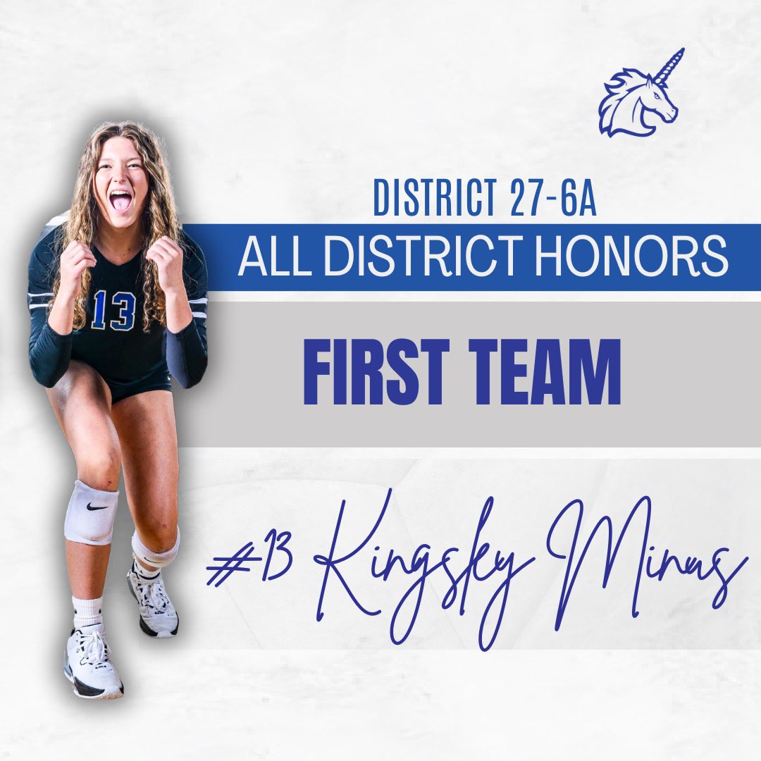 Congrats to Blaise House, Bailey Scott and <a href="/kingsley_vb/">Kingsley Minus</a> for earning 1st Team All District Honors! We are so proud of you!!