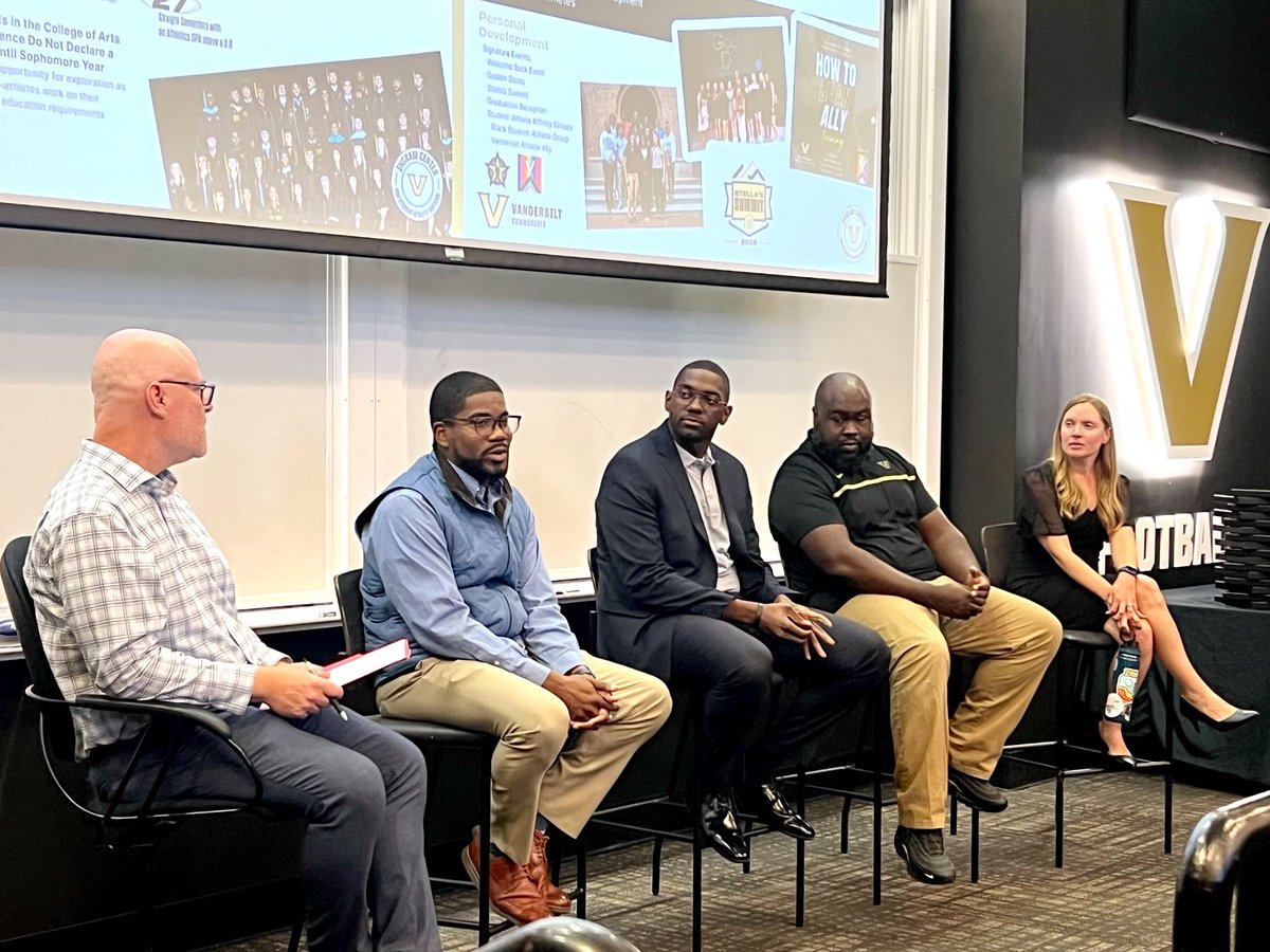 Vanderbilt Sports & Society: @sportssocietyvu.bsky (@sportssocietyvu) on Twitter photo Staff and faculty members from Vanderbilt’s Office of Undergraduate Education brought their monthly lunch & learn to the Athletic Dept today, hearing from panels of student-athletes and staff. Thanks to all for participating! ⚓️⬇️ <a href="/sam_hliboki/">Sam Hliboki</a> <a href="/VandySuccess/">Ingram Center for Student-Athlete Success</a> Staff and faculty members from Vanderbilt’s Office of Undergraduate Education brought their monthly lunch & learn to the Athletic Dept today, hearing from panels of student-athletes and staff. Thanks to all for participating! ⚓️⬇️ <a href="/sam_hliboki/">Sam Hliboki</a> <a href="/VandySuccess/">Ingram Center for Student-Athlete Success</a>