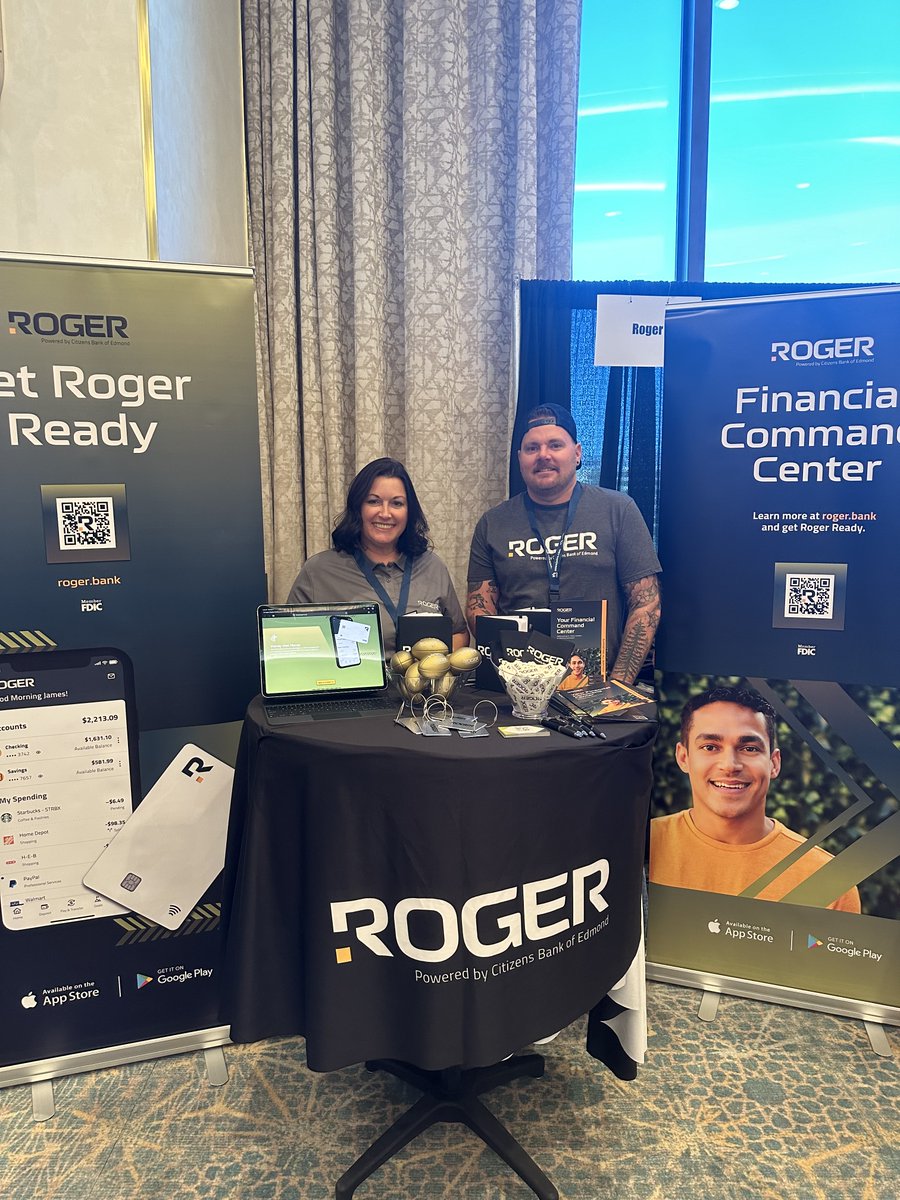 bankonroger's tweet photo. We’re hanging out at MIC today in Vegas!
Drop by our booth to connect with the ROGER team! We'd love to meet you. 🎉
#MIC2023 #ROGERReady #ROGERBank https://t.co/PNnaRWATlL