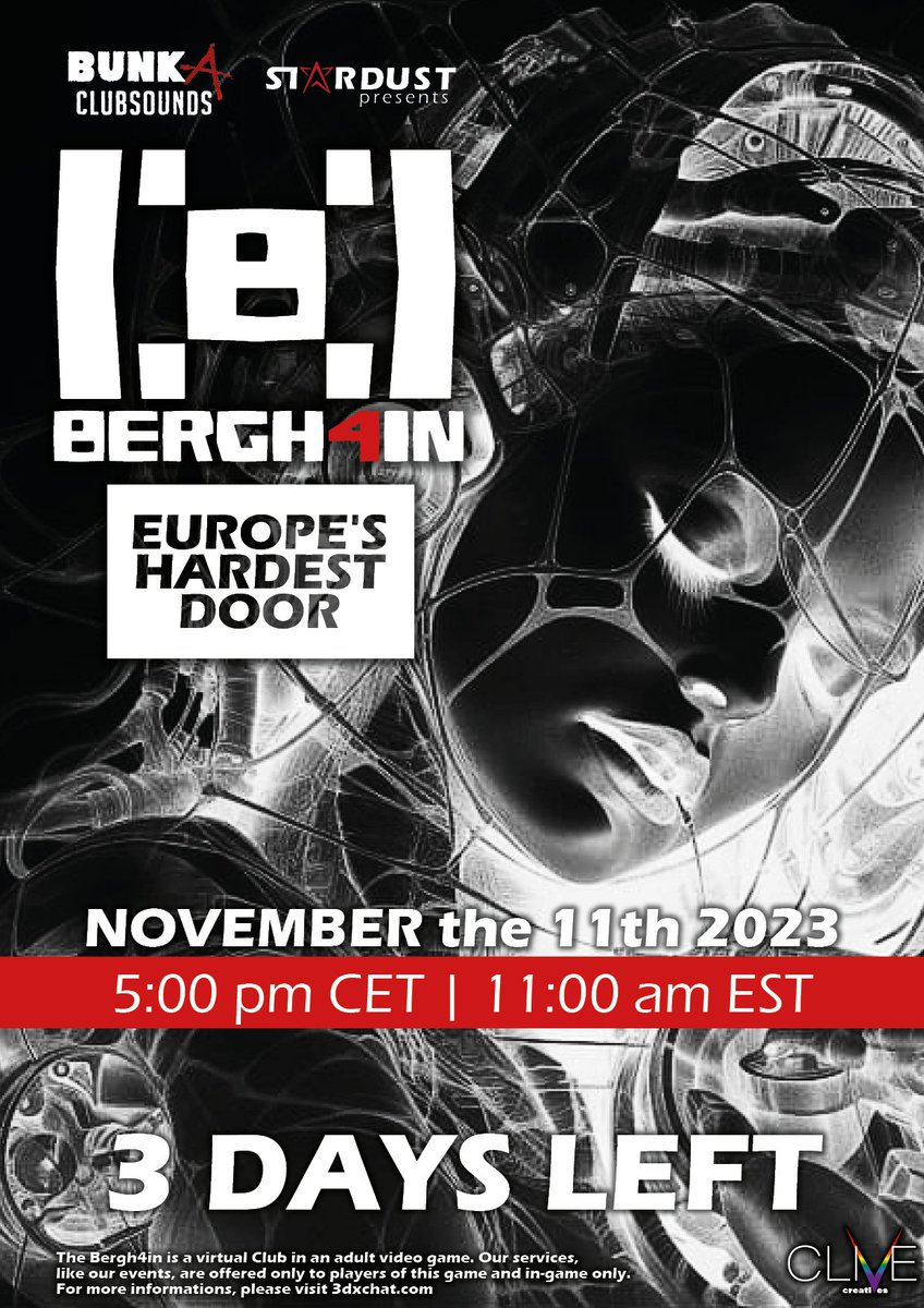 [□] BERGHAIN-BERLIN [□]
Europe`s hardest door opens on 11 November 2023