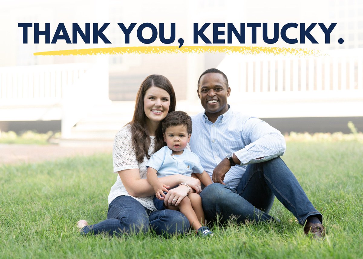Makenze and I want to express our gratitude to all those who supported this campaign. It has been the honor of a lifetime to be the standard bearer for the Republican Party.
 
While the results were not in our favor, I ask that you pray for Governor Beshear and for our