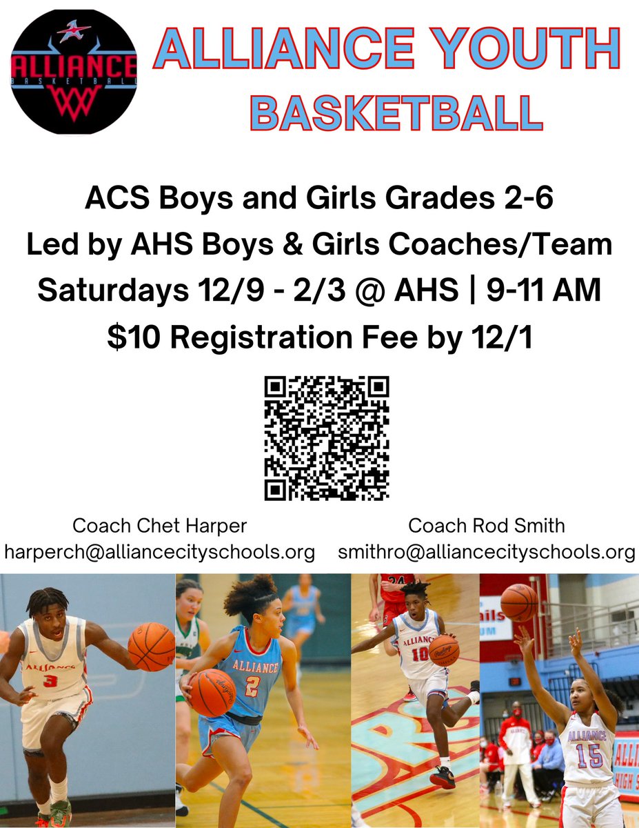 Have a child interested in basketball? Each Saturday, the AHS Girls and Boys Basketball teams will hold skills and drills, games, and much more for ACS students in grades 2-6!

Register your child here: forms.gle/QYHkgT6Vh2gNJK…

#RepthatA