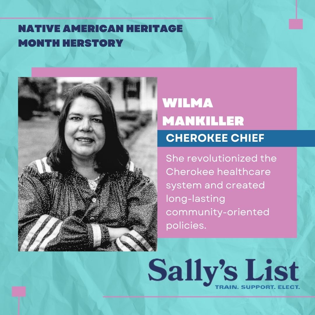 SallysList's tweet photo. It's Native American Heritage Month, and we hope you will join us in celebrating the many incredible Native women who have left an impact on OK.
Native women have always been strong leaders, and OK needs more in elected office!
#ElectNativeWomen
#NativeAmericanHeritageMonth https://t.co/Lj88SaQrdH