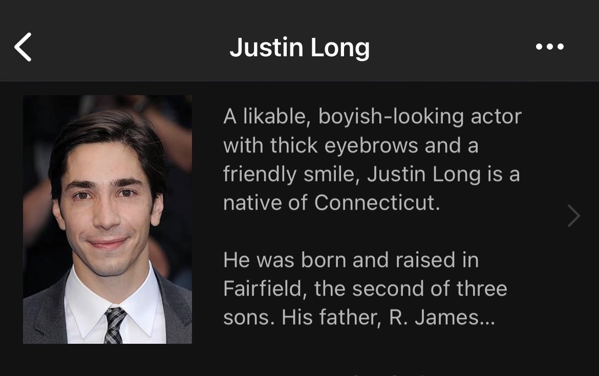 need to know who wrote justin long’s imdb bio