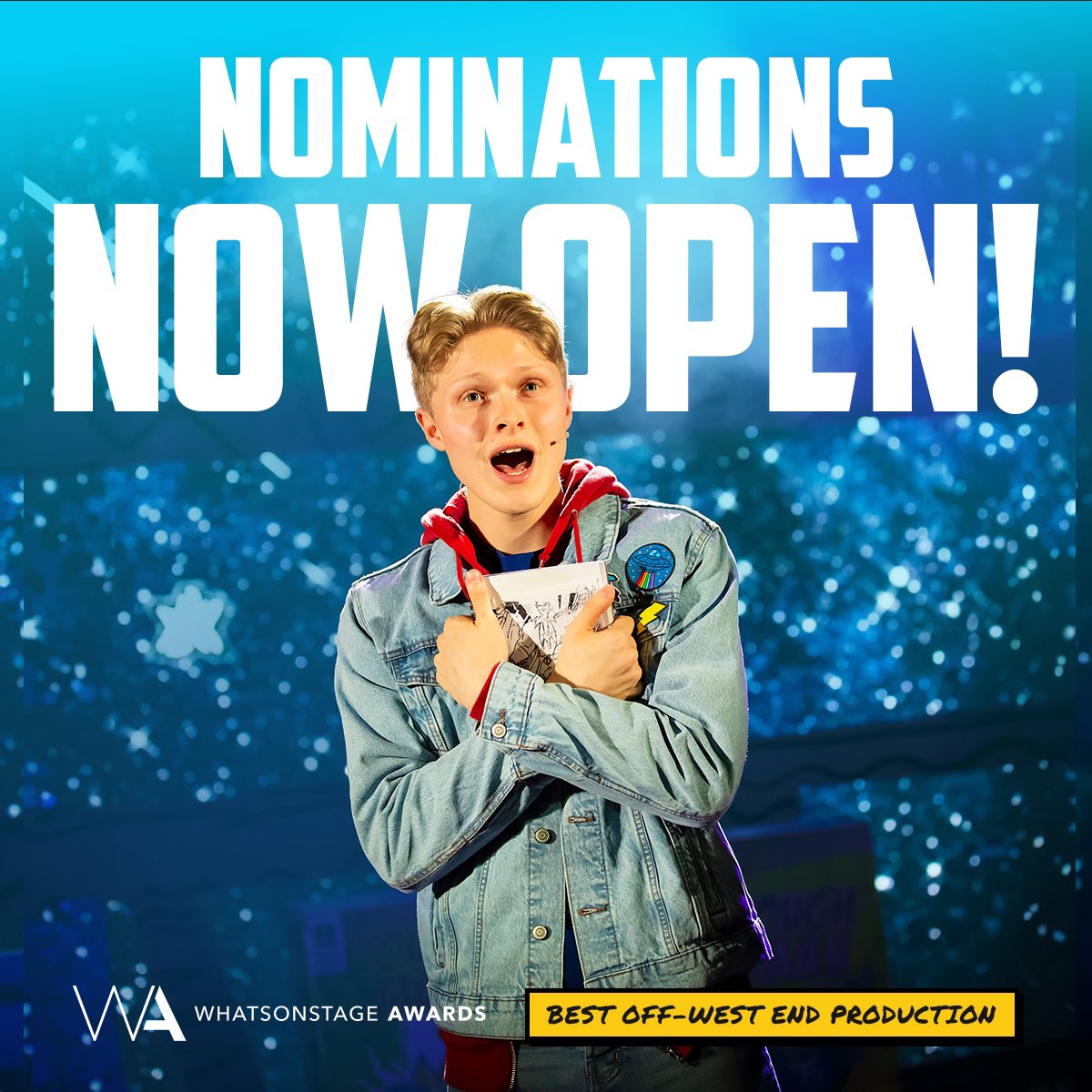 Nominations are now open for the <a href="/WhatsOnStage/">WhatsOnStage</a> Awards.

Vote for <a href="/eugeniusuk/">Eugenius!</a> <a href="/TurbineTheatre/">The Turbine Theatre</a> for Best Off The West End Production ⚡️

Magic link :  awards.whatsonstage.com
