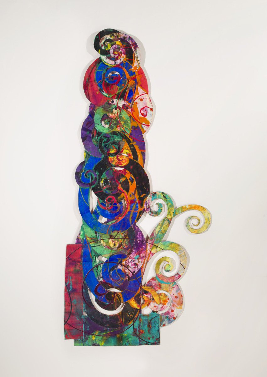 twistopherrobin's tweet photo. #Art #AlLoving #American 1935–2005 "Zayamaca #4" 1993 #collage of cut painted paper mounted on Plexiglas https://t.co/0x0Ch7grSY