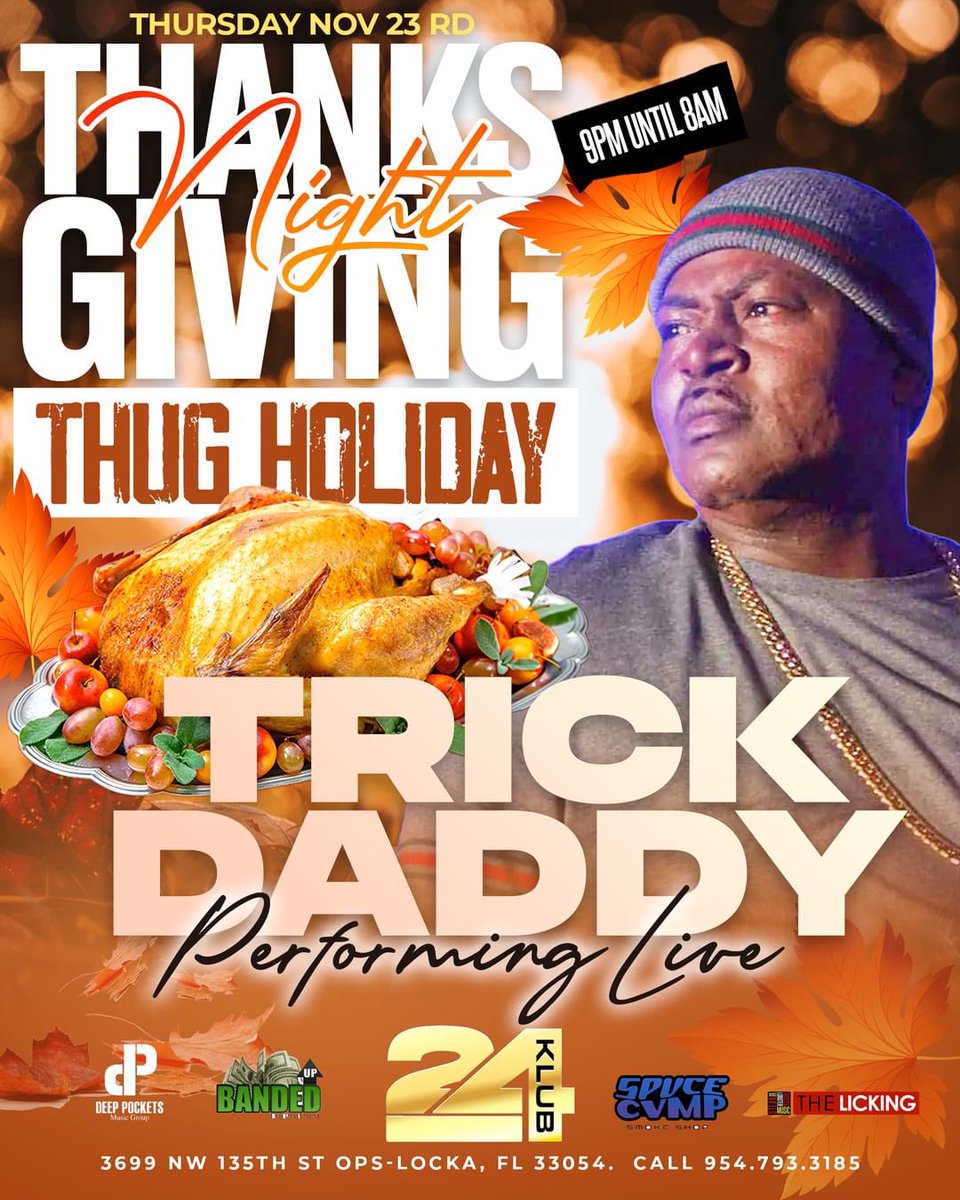 DeeppocketsM's tweet photo. Thanksgiving Night @Klub24Miami https://t.co/NCTgYc48on
