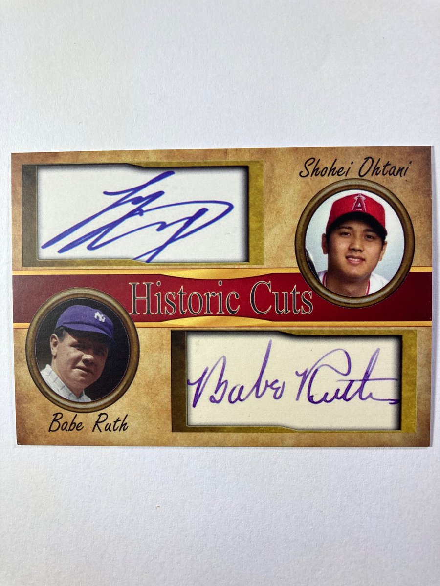 🎁Appreciation Day Giveaway🎁

Winner Announced Saturday

🔥Shohei Ohtani/Babe Ruth Historic Cuts Dual Auto Facsimile

To enter
1. Follow
2. Retweet
3. Like