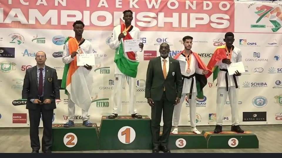 colonelabdraman's tweet photo. Félicitations à Nouridine Issaka   58Kg notre CHAMPION D’AFRIQUE à l’âge de 18 au Championnat d’Afrique à Abidjan 2023. https://t.co/Zp1nb7nlYd