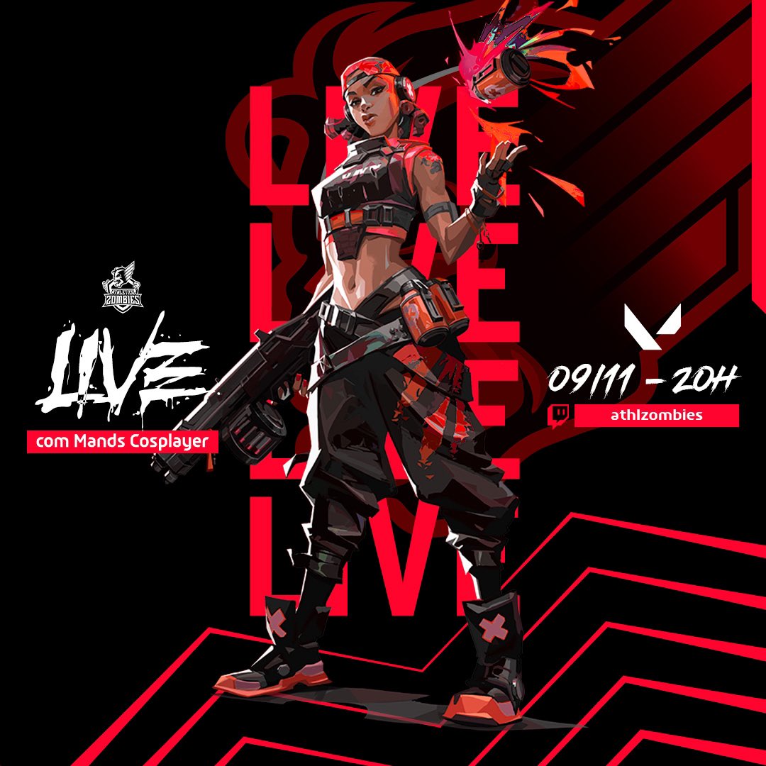 Amanhã tem Zombies no Valorant! 🧟‍♂️

A partir das 20h, a <a href="/mandscosplayer/">𝑀𝒶𝓃𝒹𝓈𝓏𝒾𝓃𝒽𝒶 🦋</a> 🧜🏼‍♀️ comanda mais uma live na nossa Twitch.

Esperamos vocês!

#Athletico #AthleticoZombies #Valorant #Twitch