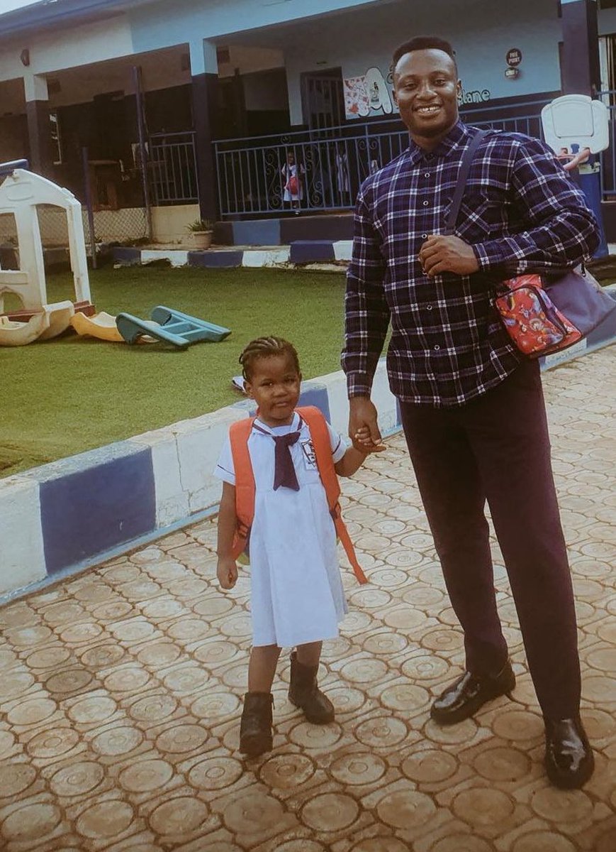 yabaleftonline's tweet photo. Nigerian man who found a baby girl dumped by the road side in Enugu in June 2022, shares new heartwarming photo of her. https://t.co/nA9CcBYAJu