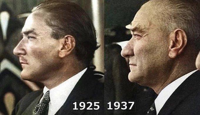 tarihiiimerak's tweet photo. Bir ulusu kurtarıp, sıfırdan bir devleti ihya etmek ve Türklere kendi öz benliğini hatırlatmak için harcanmış bir ömür...

1925-1937, Gazi Mustafa Kemal Atatürk. https://t.co/UGKxMGg49c
