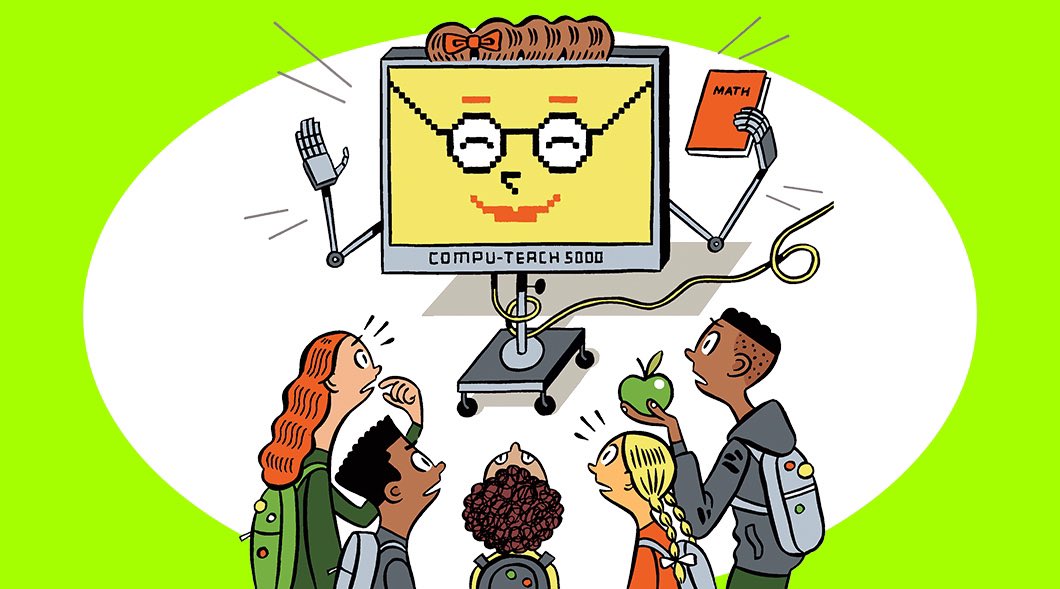 SorforMore's tweet image. Gather around for a quick lesson…

Teacher = one who teaches 

Computer= one who computes 

Which one teaches ? A teacher 

Which one should be teaching students in the classroom? 
A teacher

What do we need less of in classrooms? 

#literacyandjusticeforall #scienceofreading