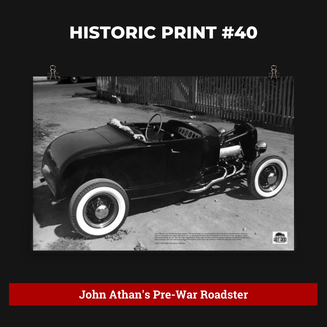AmerHotRodFdn's tweet image. HISTORIC PRINT #40
𝙹𝚘𝚑𝚗 𝙰𝚝𝚑𝚊𝚗'𝚜 𝙿𝚛𝚎-𝚆𝚊𝚛 𝚁𝚘𝚊𝚍𝚜𝚝𝚎𝚛

🔥This is available as a museum-quality print! Get yours at shop.ahrf.com/collections/pr…
