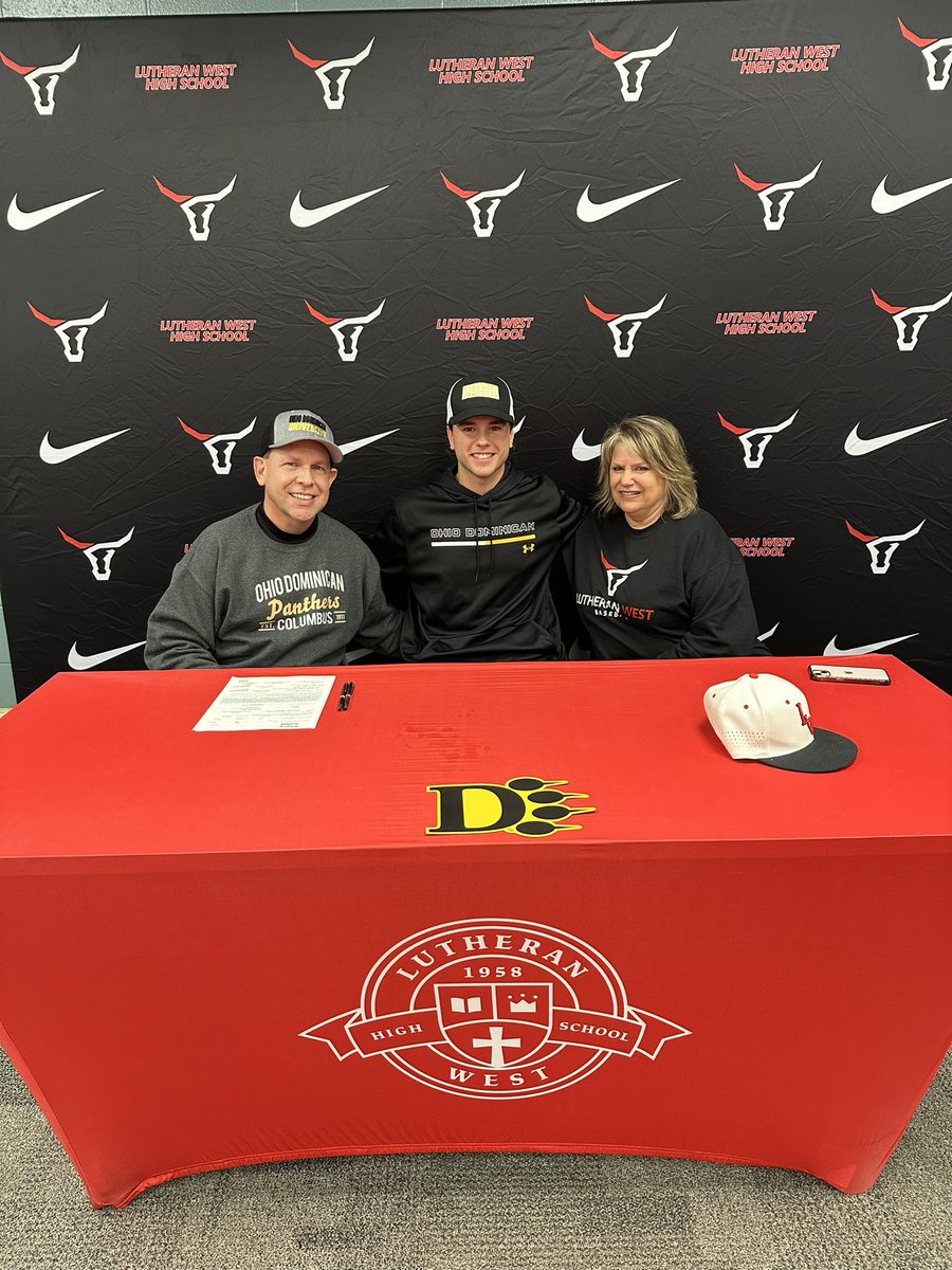LW_Baseball_'s tweet photo. Congratulations to Eric Dill (@EricDill28) on signing his National Letter of Intent to continue his academic and baseball career at Ohio Dominican University! https://t.co/mbO76lrpVB