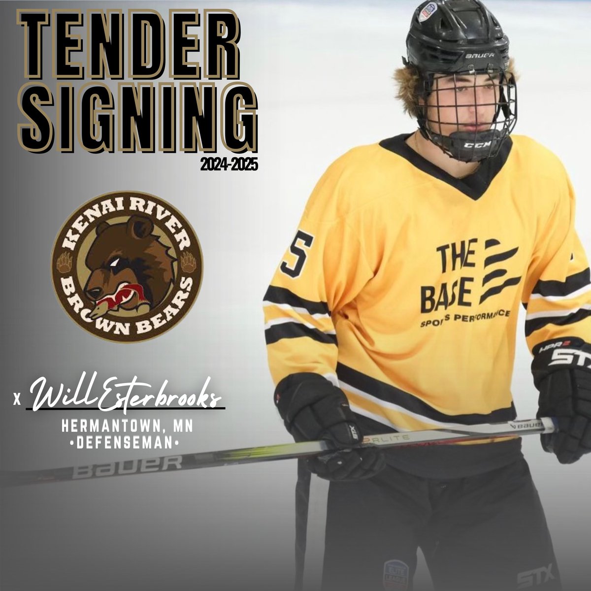 BrownBearsNAHL's tweet photo. 🚨2024-2025 Tender Signing🚨 
Welcome to the Den, Will! https://t.co/zYILoXz6QE
