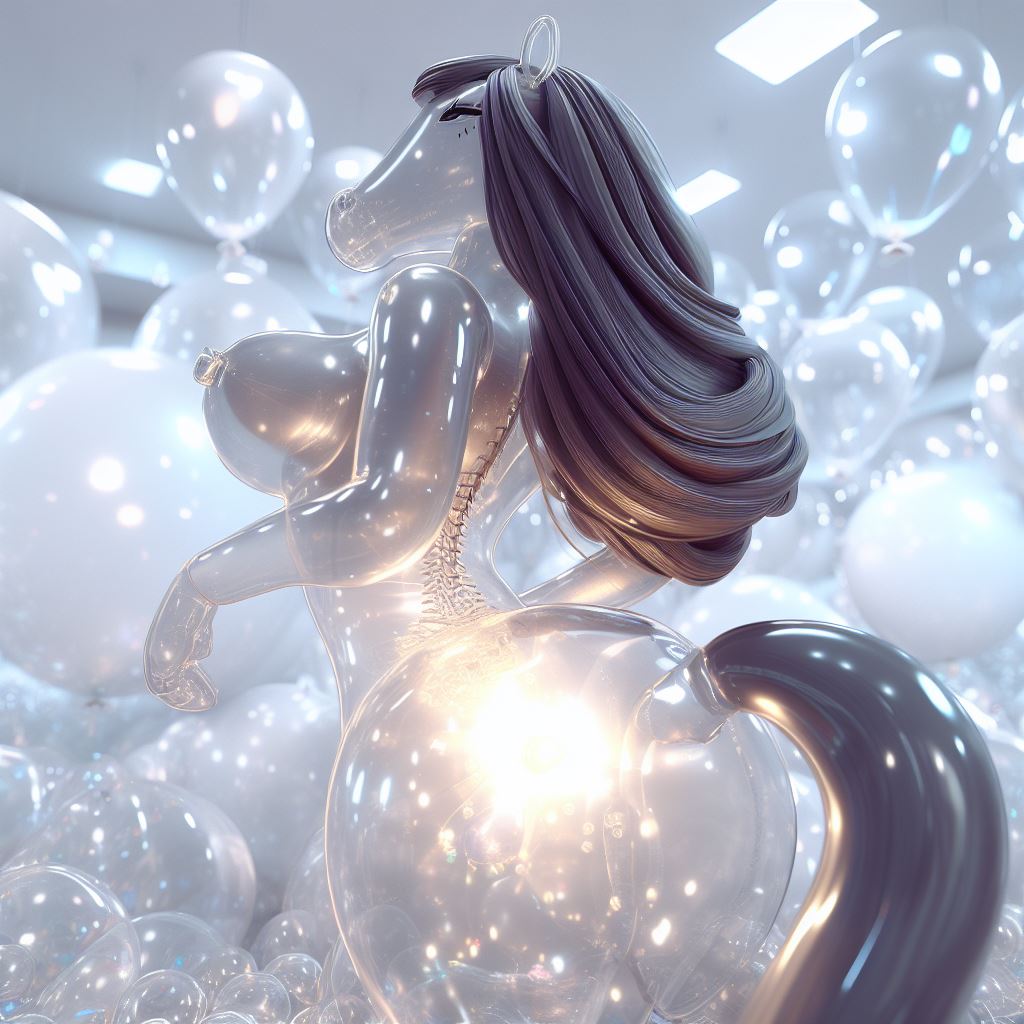 MothkynHorsley's tweet photo. Now i'm starting to get some anthro results! 
#AIArtworks #Ai #aigeneratedart #Inflatable #Pony #Horse #toy #anthroart https://t.co/VZYqWEzzfb