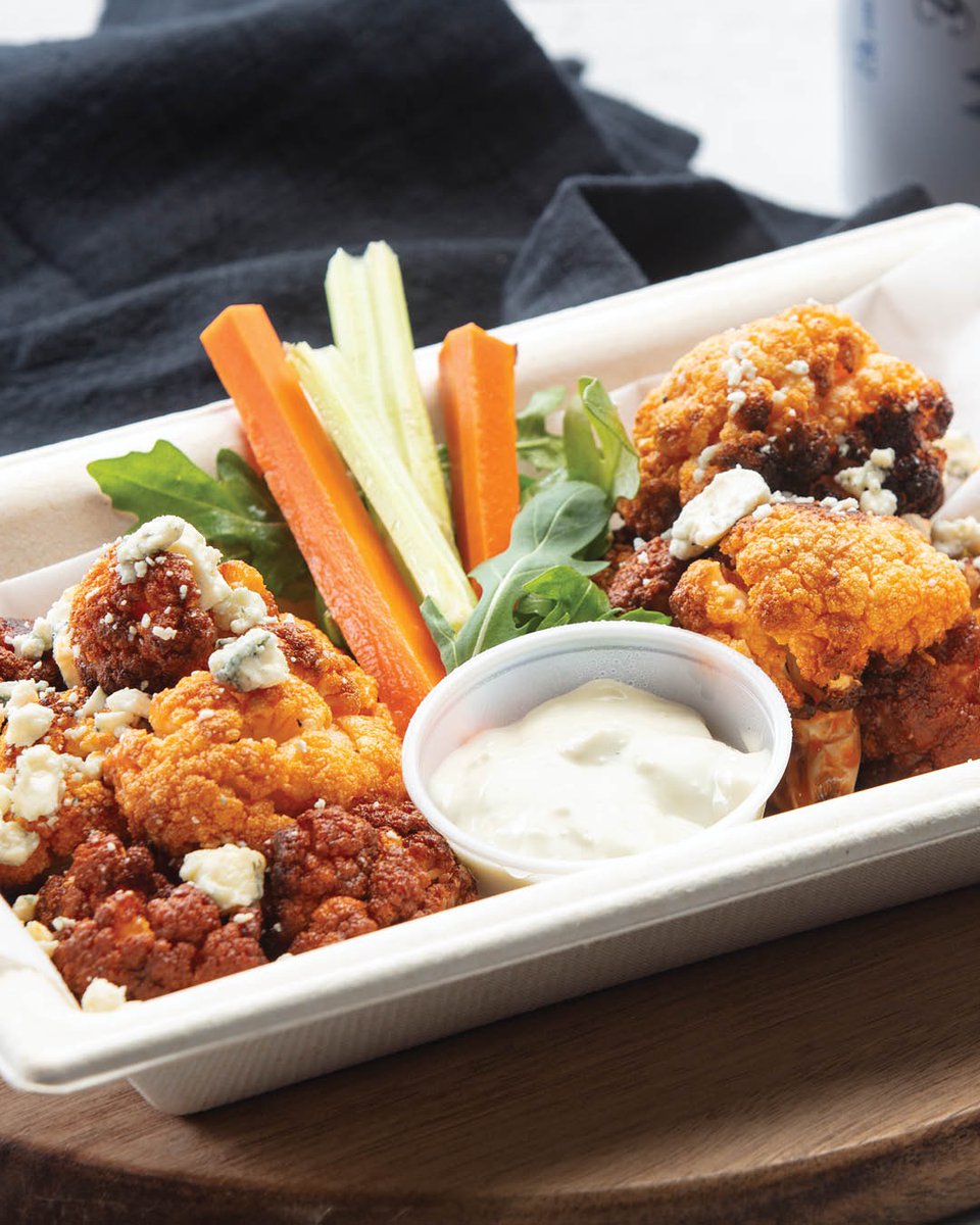 This Roasted Buffalo Cauliflower dish is one of the tasty new appetizers coming to indulge at Hamburg Gaming! This dish includes charred cauliflower tossed in Buffalo sauce and served with blue cheese crumbles. Who would you share this with?

Learn more: bit.ly/49rs3QI