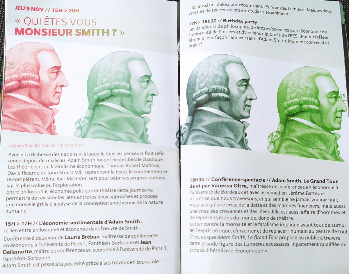 phgregoire's tweet photo. Pour célébrer les 300 ans de la naissance d'Adam Smith @AdamSmithHouse @emfpoitiers  vous propose un temps de découverte qui promet d'être passionnant, convivial et théâtral ! RDV ce  jeudi 9 novembre à partir de 15h à @emfpoitiers @Mme_Hall https://t.co/7BfKfAVt9s