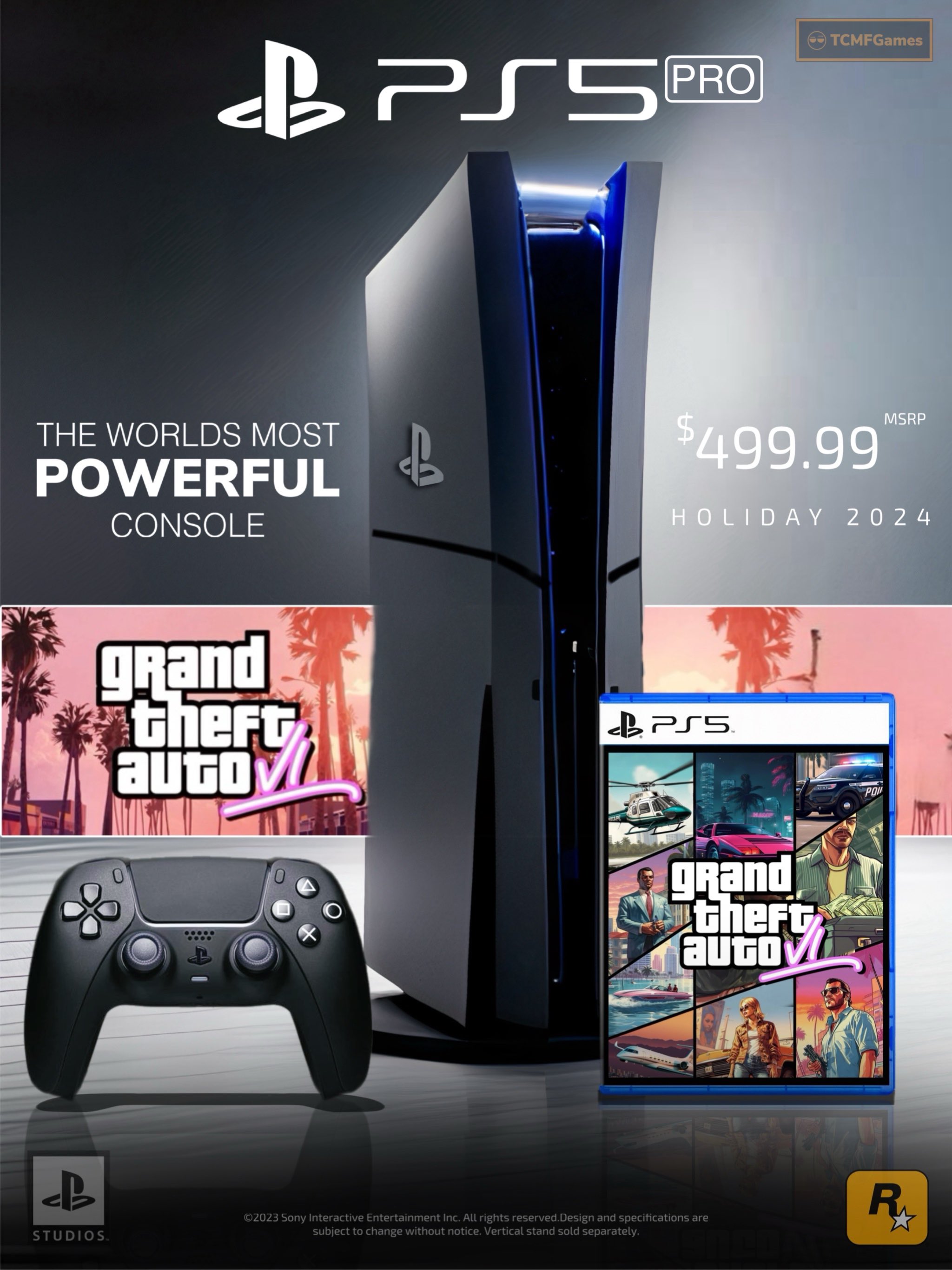 TCMFGames on X: PS5 Pro X GTA 6 This bundle will be wild 👀 • PS5 Pro is  reportedly set to launch in late 2024 • GTA 6 has been confirmed and