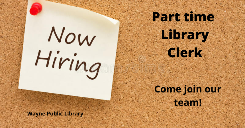WaynePublicLib1's tweet photo. Please click the link below for job description and how to apply!
https://t.co/Buxown0rT6 https://t.co/t5vpiBHILp