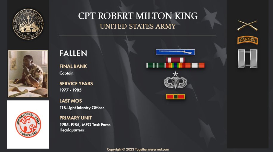 AamuRotc's tweet image. Sunday Alumni Recognition
Today, we will be recognizing CPT Robert King.
CPT Robert King attended Alabama A&M University from 1973-1977. CPT King commissioned in 1977 as 11B (Light Infantry Officer).
#armyrotc #GoBulldogs #serviceissoverignty #rotc #bulldogbn #aamu #aamurotc