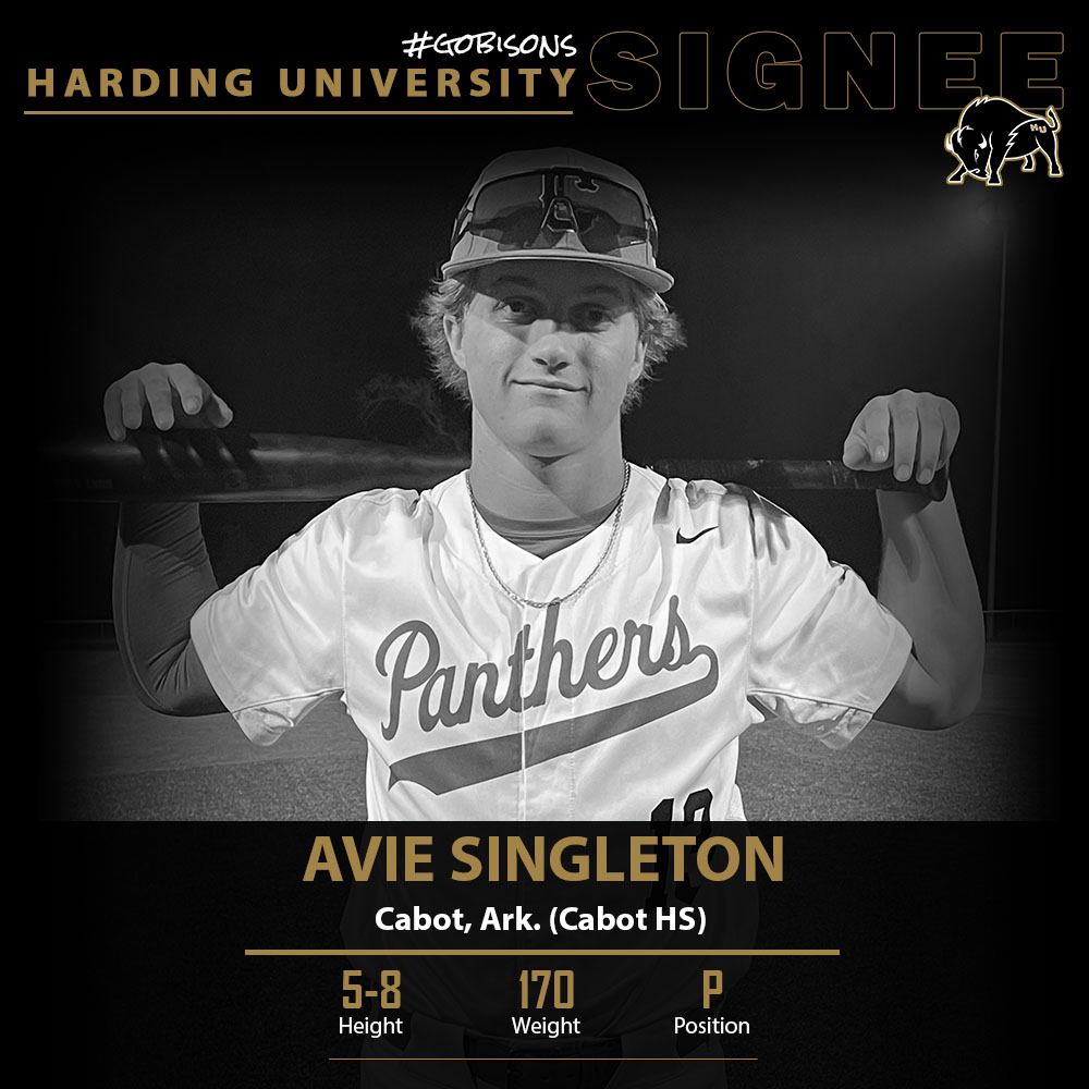 .<a href="/Harding_Base/">Harding Baseball</a> has signed Avie Singleton (5-8, 170, RHP) from Cabot, Arkansas (Cabot HS)

Bio: hardingsports.com/sports/basebal…

#GoBisons