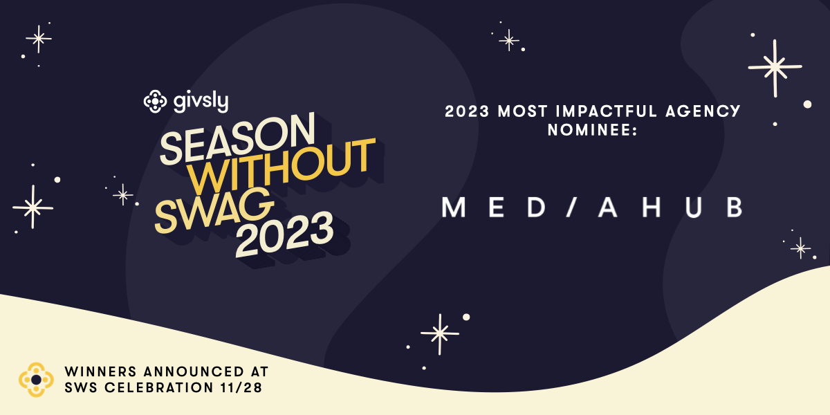 MediahubWW's tweet photo. We're so excited to share that Mediahub &amp; Lia Heaney, U.S. Agency Comms Manager, are nominated for @Givsly's annual Impact Awards &amp; Season Without Swag! 👏

Winners will be decided by community vote, so please show your support by casting a vote by 11/17! https://t.co/GmQmQxjA7i https://t.co/WGuvnmIeE4