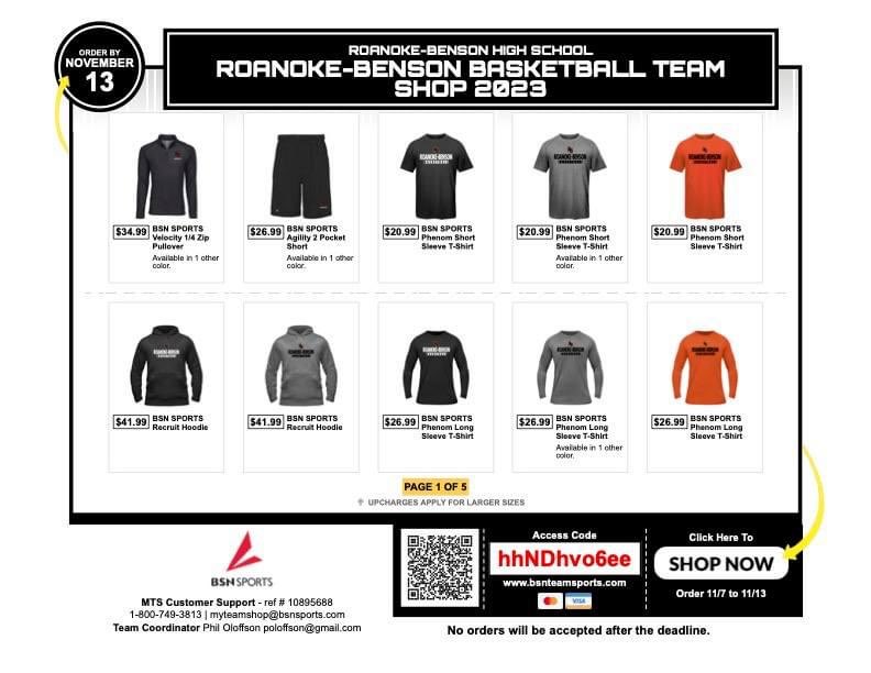 Link to RBHS Basketball Team Shop: bsnteamsports.com/shop/hhNDhvo6e…