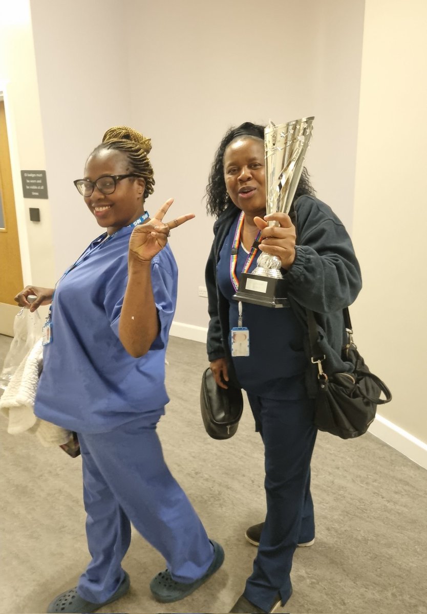 C1981Kerry's tweet photo. Couldn't think of 2 more deserving people to get Harbour Hero ❤️ 👏  myself, and the 20+ staff members that nominated are proud to work alongside Suko &amp; Tendai. Absolute superstars! ✨️ @ShakespeareWar2 @WeAreLSCFT @suedball @suedonga https://t.co/hyjSmG4GCV
