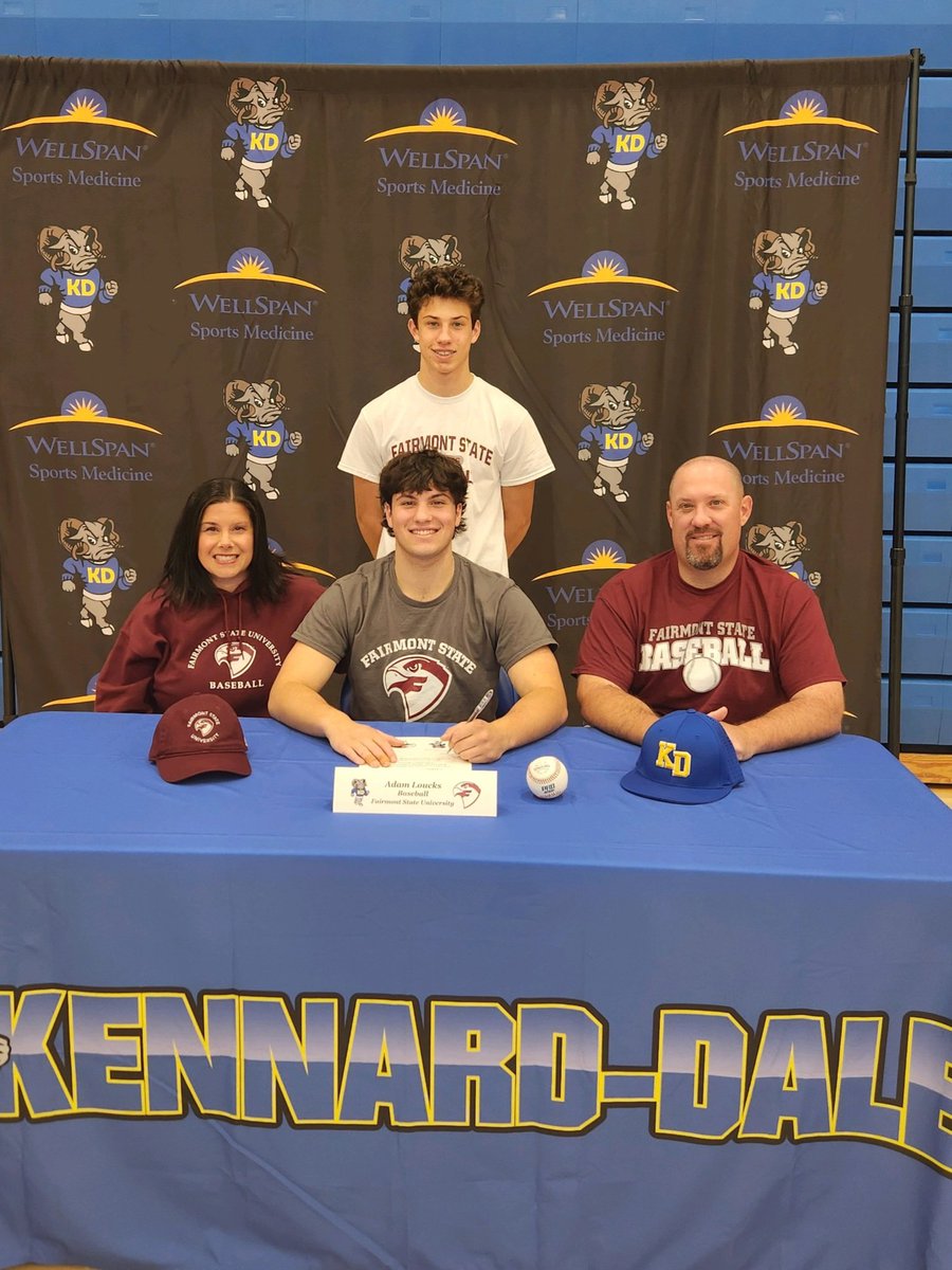 It's official,  Adam is a Fairmont State University Fighting Falcon! <a href="/adam_loucks2/">Adam Loucks</a> <a href="/FairmontBsbl/">Fairmont State Baseball</a> <a href="/KennarddaleBB/">Kennard-Dale Baseball</a>