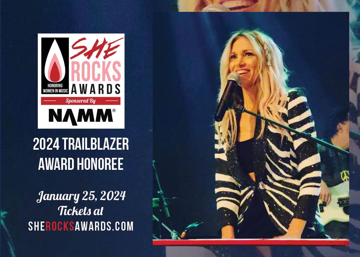 I’m so thrilled to be honored with this years Trailblazer Award from <a href="/the_wimn/">Women's Int'l Music</a> at the 12th annual #SheRocksAwards !!! 🤘🏾🎧🎹

Where and When : <a href="/NAMMShow/">NAMMShow</a> on January 25, 2024

My fellow honorees include Legendary Ladies @KelsyKarter <a href="/BrittLightning/">Britt Lightning</a> <a href="/SylviaMassy/">Sylvia Massy</a> <a href="/Laura_Karpman/">Laura Karpman</a>