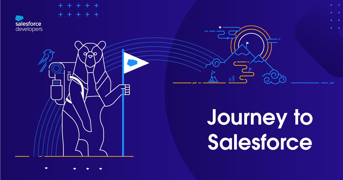 SalesforceDevs's tweet image. Introducing #Journey2Salesforce! 

This free, self-paced program will give you all the essentials to launch your career as a #SalesforceDev.

✅ Comprehensive Training
✅ Mentorship &amp;amp; Networking
✅ Exclusive Swag, Community, and More!

Start your journey: sforce.co/3ssVD84