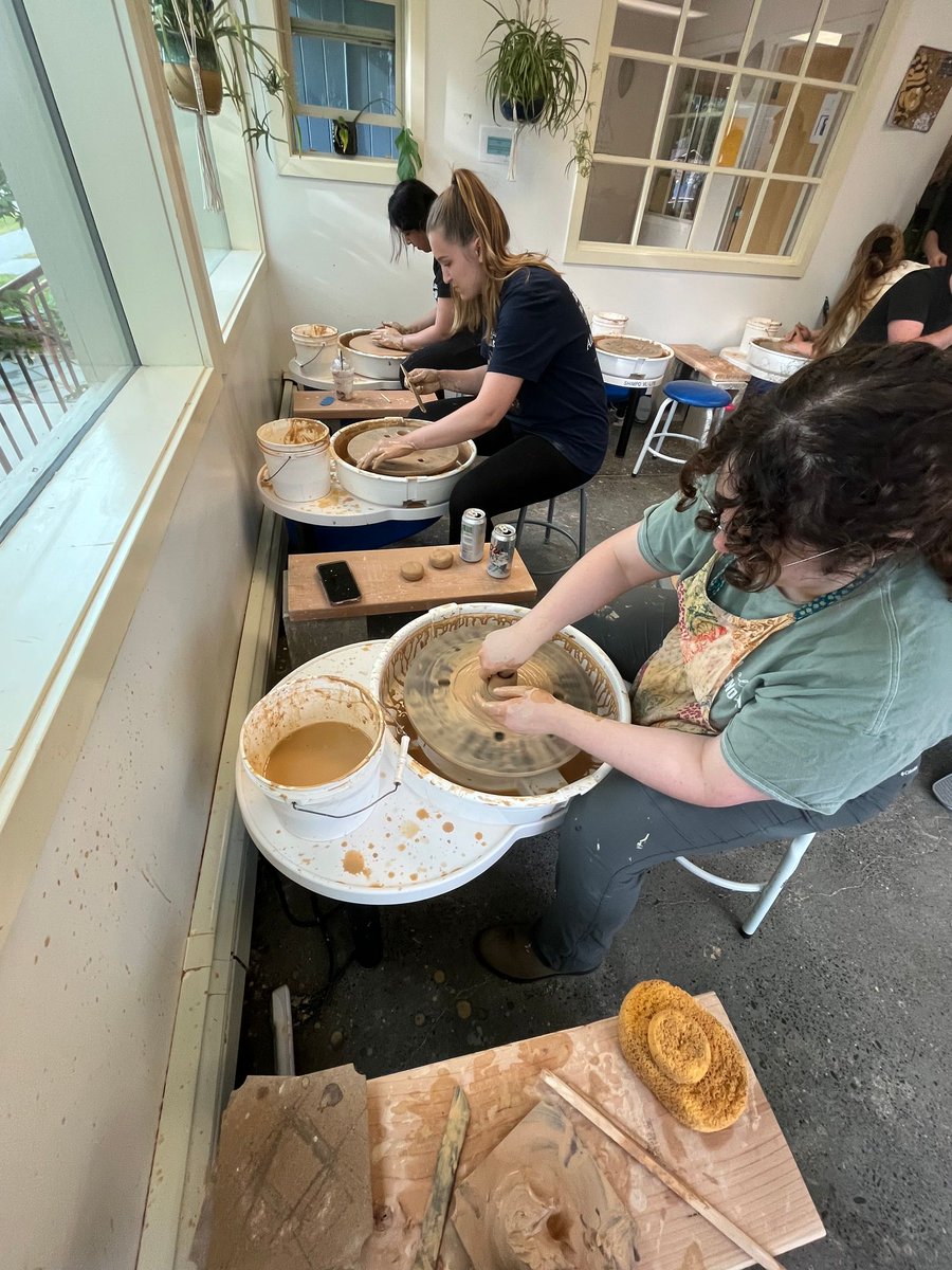 altmanrogers's tweet image. We make an effort to hold at least one morale event each month to allow staff to let off steam...even if it's on clay like in this ceramics class! #ceramicsclass #staffmorale #stressrelief #gettingcreative