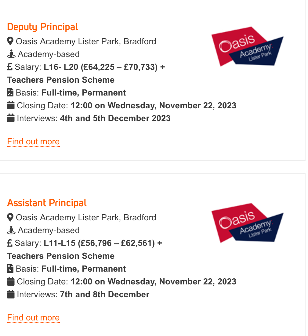 Current vacancies to join the senior team in our academy. Please click the link for further details.
oclcareers.org/empl.../oasis-…