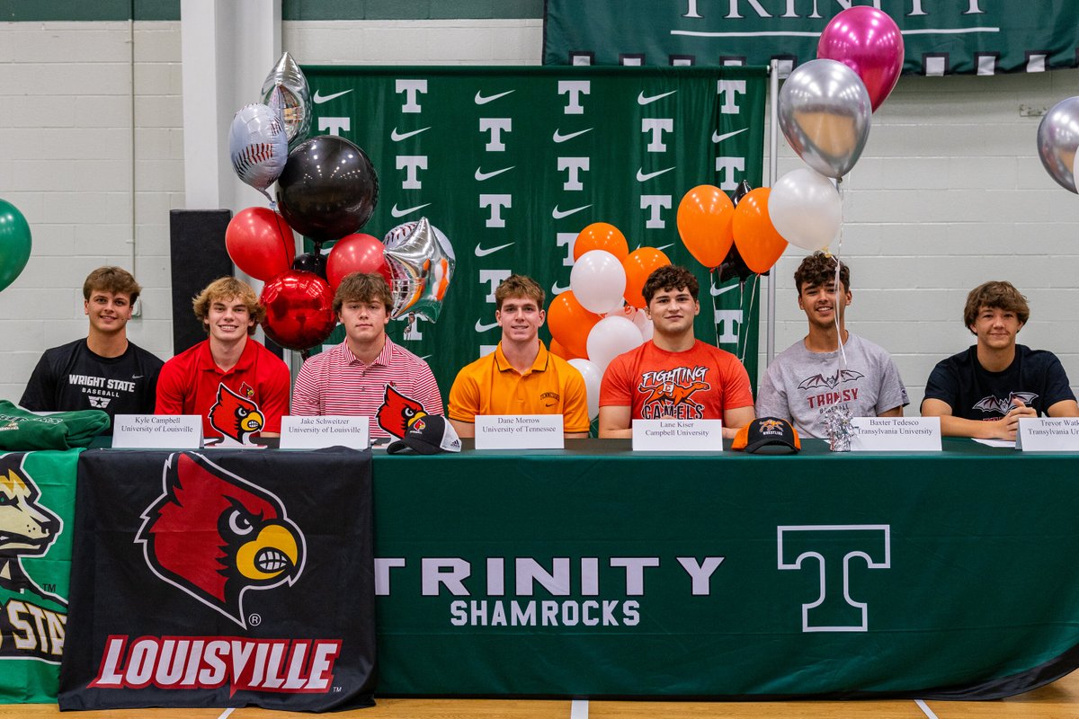 Several Trinity senior student-athletes committed to continue their playing careers in college at a signing ceremony held on campus Wed., Nov. 8! Congrats to those Shamrocks, we’re proud of you! Visit our website for all the details. Trinity Forever!