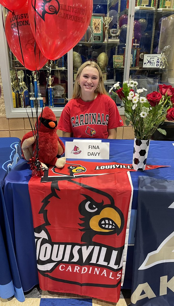 Congratulations Fina on your commitment to play at University of Louisville! @LouisvilleWSOC @DavyFina