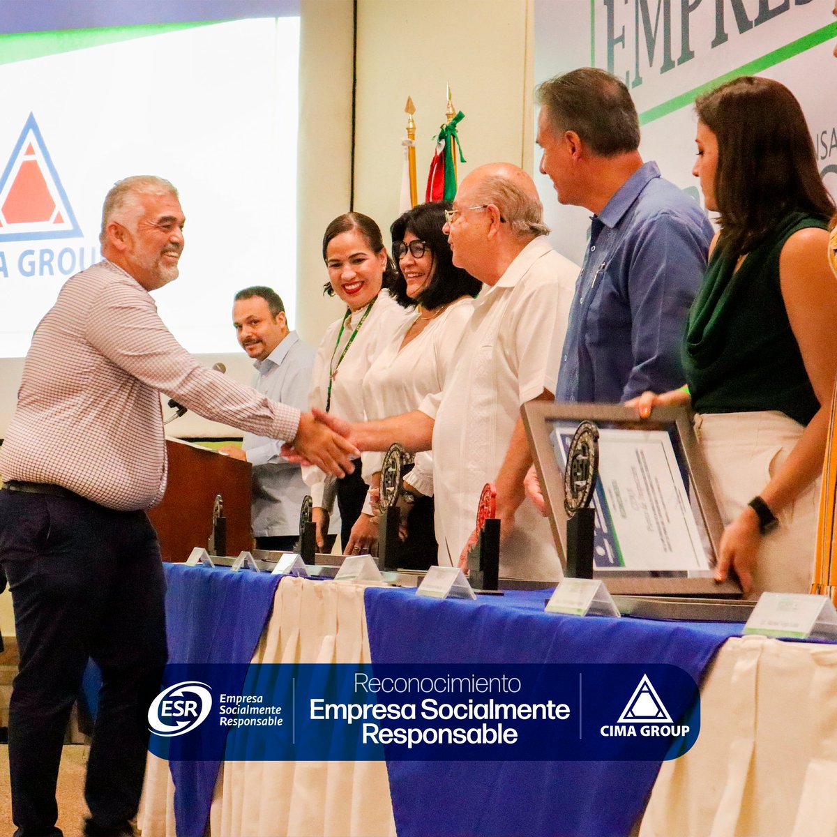 CimaGroupMX's tweet photo. CIMA Punto de Inspección, reconocida por su responsabilidad social al obtener el Distintivo ESR por primera vez. 
En CIMA Group seguiremos por el camino de la responsabilidad social para seguir creciendo juntos. ��🏻 https://t.co/yMQqUgwtSI