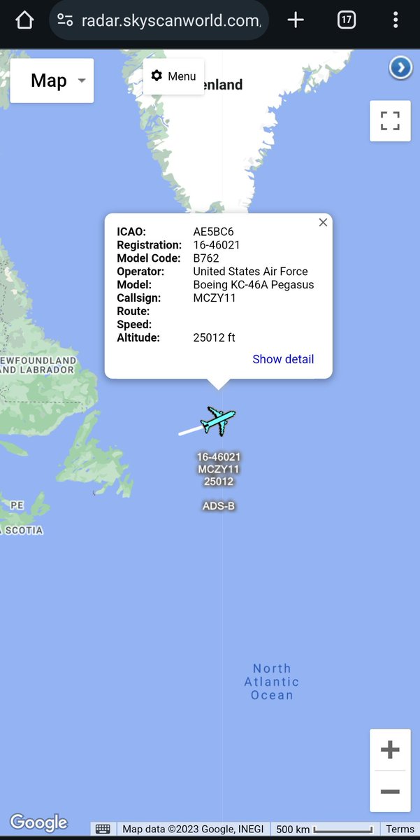 scan_sky's tweet photo. One Of The Tankers Refuelling #TITAN25 (E-4B 73-1676).
#USAF ๐บ๐ธ - Boeing KC-46A Pegasus - 18-46021 - #LIZZY11/#MCZY11
The E-4B Is Taking The US Secretary Of Defence Lloyd Austin III ๐บ๐ธ To #India ๐ฎ๐ณ Before He Heads To S.Korea ๐ฐ๐ท & Indonesia ๐ฎ๐ฉ. https://t.co/74WapGCDp8