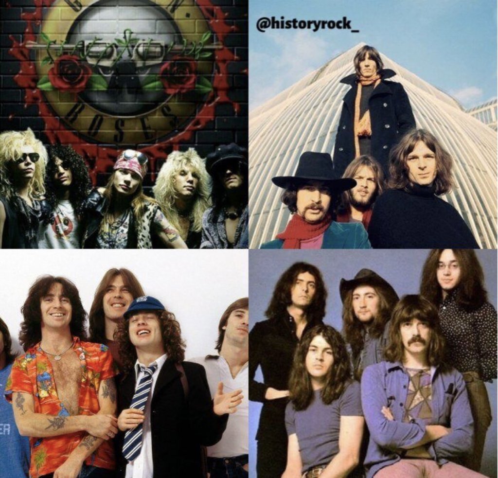 historyrock_'s tweet photo. You can ONLY choose one band! 👇🏻

- Guns N' Roses
- Pink Floyd 
- AC/DC
- Deep Purple https://t.co/s6VvLflBJ1