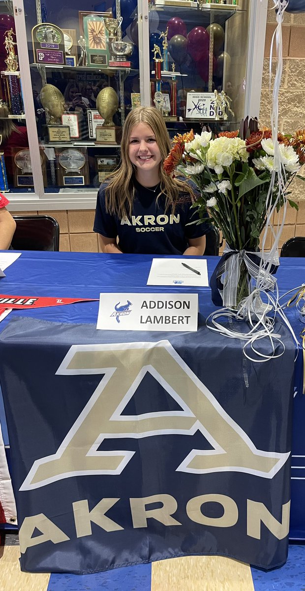 Congratulations Addison on your commitment to play at The University of Akron! @ZipsWSOC @alambert0013