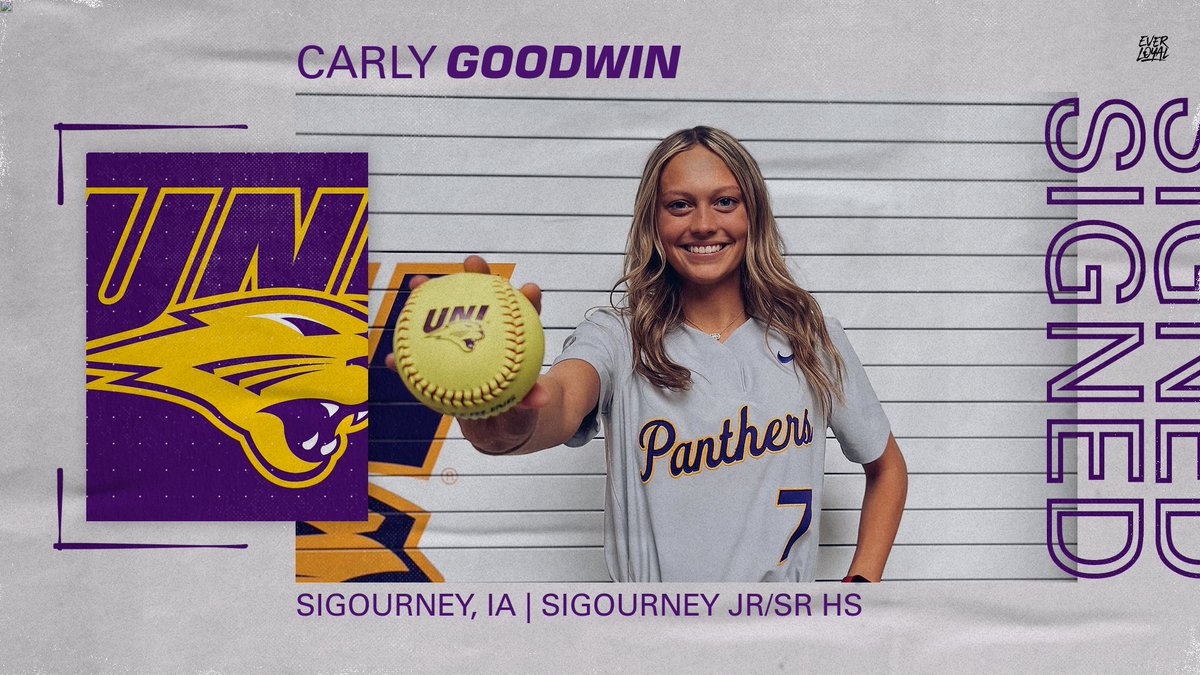 Sigourney ▶️ Cedar Falls

Welcome Carly Goodwin to the UNI softball family! 📝 

#EverLoyal #1UNI