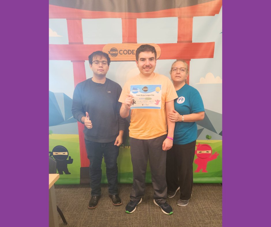 CodeNinjas4's tweet image. WE HAVE A BELT UPPP. Ninja Aaron, here at Code Ninjas League City, has completed BLUE BELT and moved up to PURPLE BELT! We are incredibly proud or Ninja Aaron and his determination! CONGRATULATIONS!