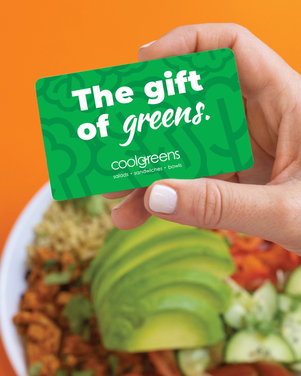 Give the gift of greens with a Coolgreens gift card!

#rewards #loyaltyprogram #freshperks #giveandreceive #holiday #seasonforgifting #gift
