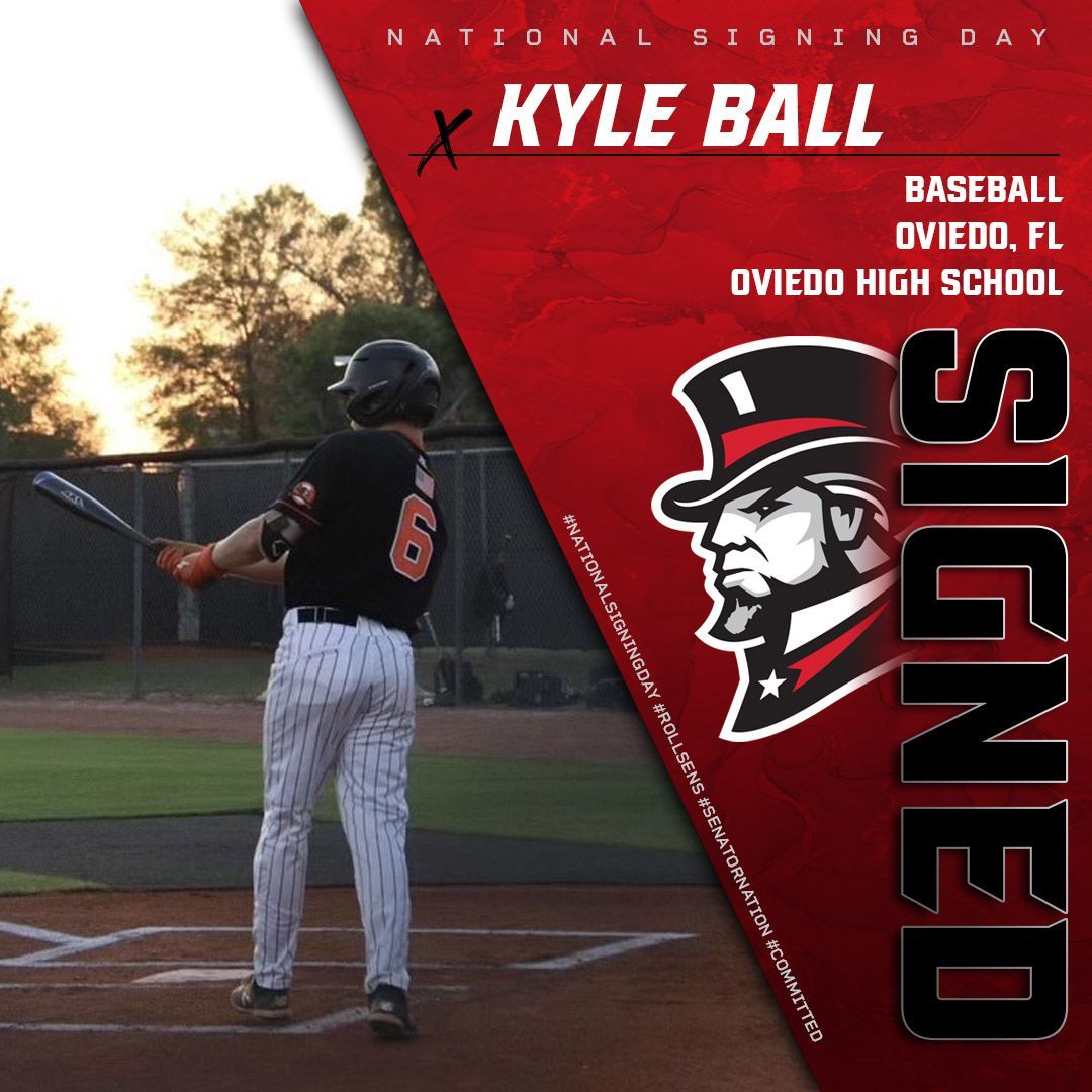 Joining Senator Nation today is Kyle Ball from Oviedo, Florida, who is committing to @senatorsBSB! Welcome to D&amp;E!
#nationalsigningday #RollSens