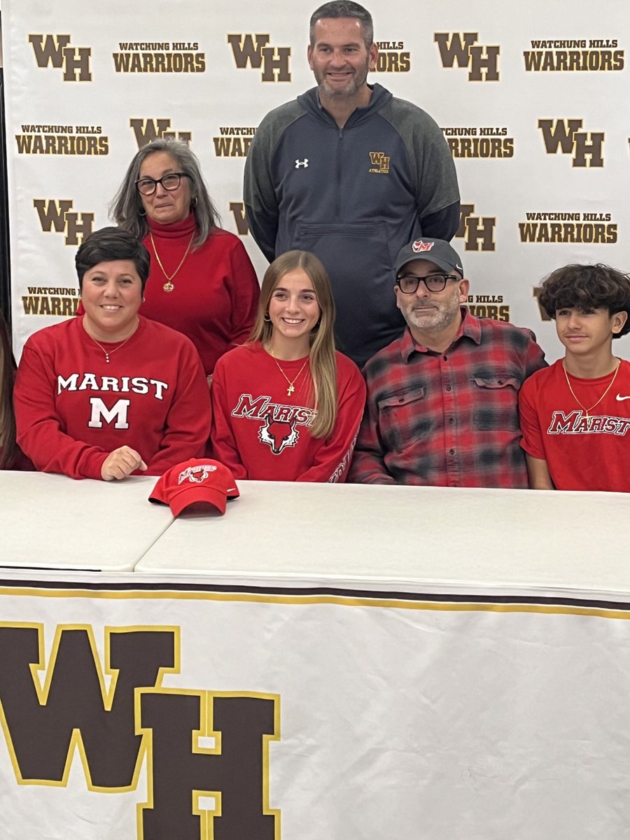WHRHS_Athletics's tweet photo. Congrats to Julia Oliveira on signing her NLI to continue her academic and soccer career at Marist College. We are very proud of you. #WarriorPride https://t.co/ERnpPKgzHK