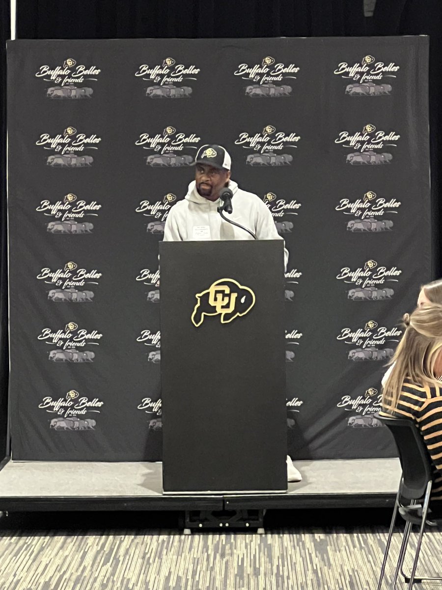 CUBuffaloBelles's tweet photo. What an incredible day at Buffalo Belles. We welcomed back EIGHT members of the 1990 National Championship Football Team! Along with them, we were so fortunate to hear from Coach Flea Harrell, Dylan Edwards and our @CUBuffsDance and @CUBuffsCheer teams. Thank you all for coming! https://t.co/bluS3mD5KW